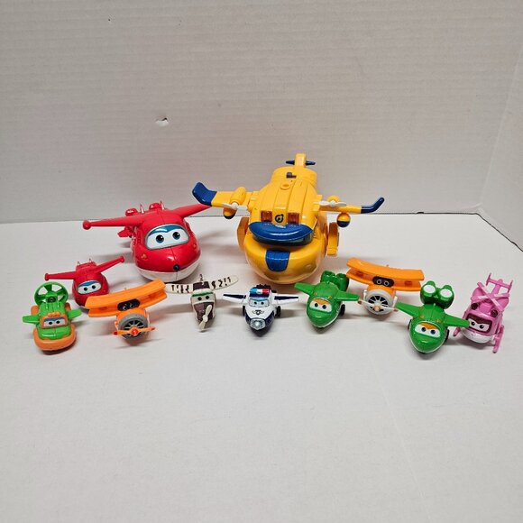 11 Transform a Bot Super Wings Airplane Animated TV Show Lot Transforming Jet - Picture 1 of 16